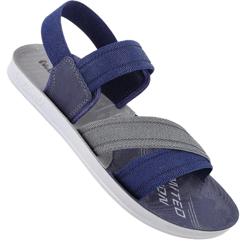 Men's sandals with a contrast stitching detailMen's Daily Wear Sandals  - WG5825 Blue Grey