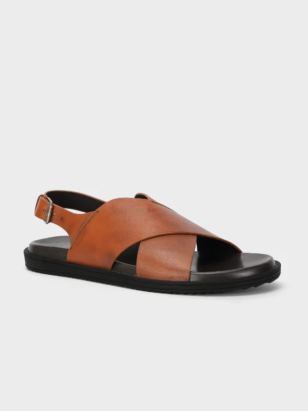 Men's sandals in a neutral color like black or brownMens "FRASER" Summer Backstrap Sandals