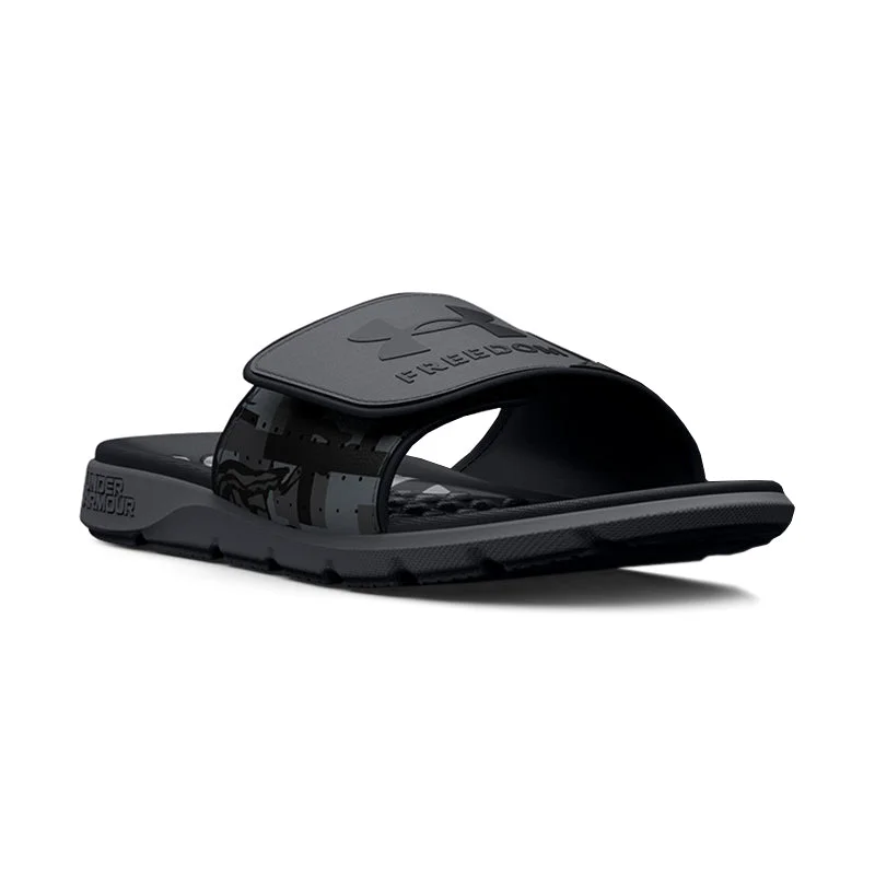 Men's sandals with a durable outer soleMen's Ignite Pro Freedom Slide Pitch Gray/Black