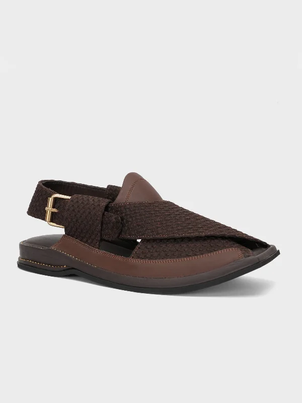 Men's sandals with a leather lining for comfortMens "KIPP" Designer Leather Peshawari Sandals