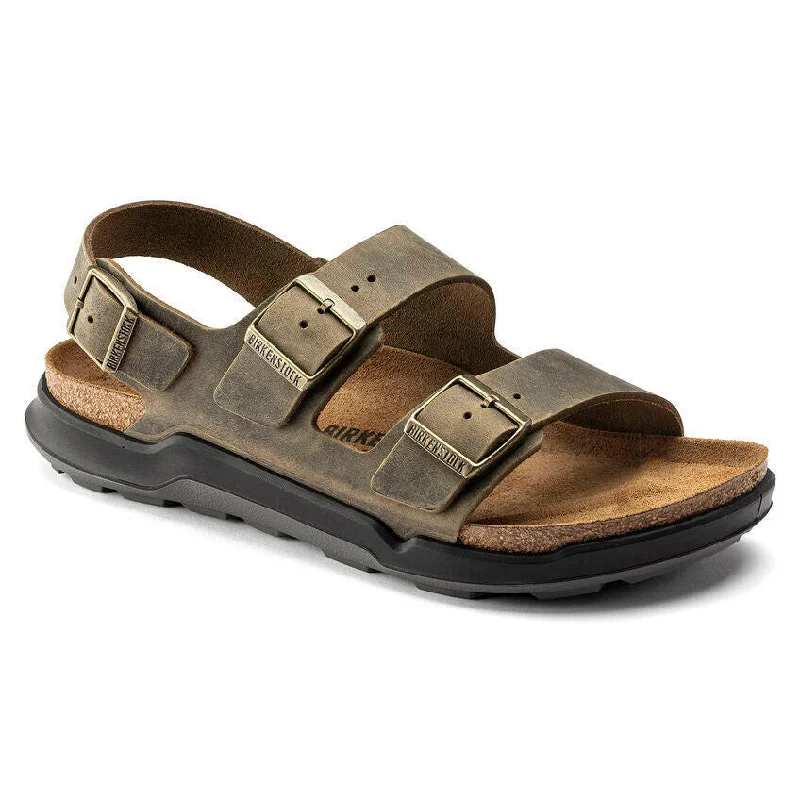 Men's sandals in a neutral color like black or brownBirkenstock Milano Rugged