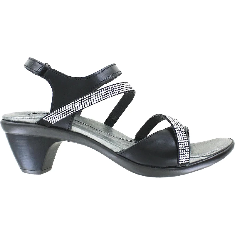 Men's sandals with a contrast stitching detailWomen's Naot Innovate Black Madras Leather