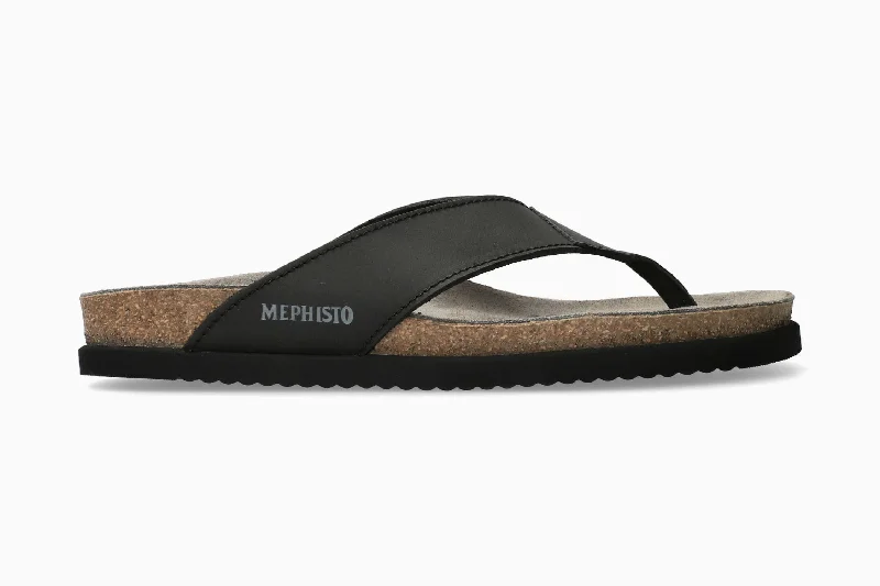 Men's sandals with a contrast stitching detailNatalio - Black