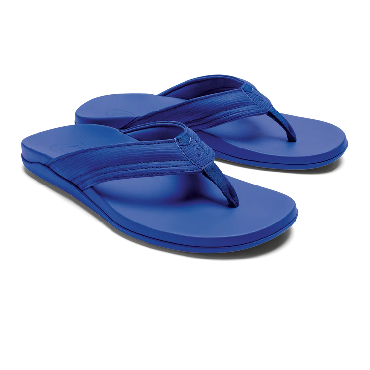 Men's sandals with a decorative buckle or charmOLUKAI MAHA BLUE