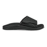 Men's sandals with a flexible sole for easy movementOLUKAI NALU SLIDE BLACK