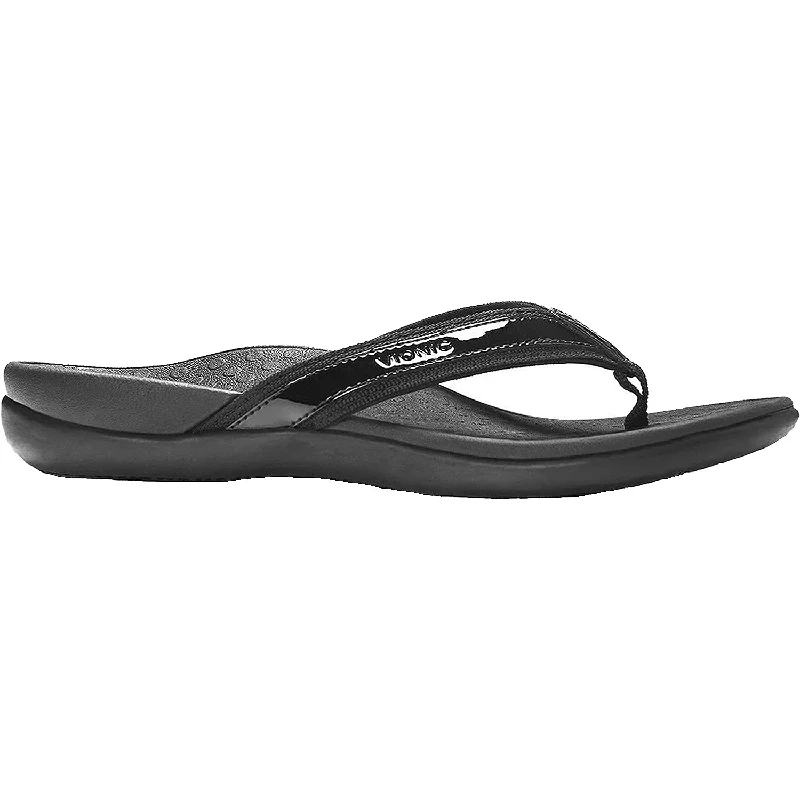 Men's sandals with a shock - absorbing insoleWomen's Vionic Tide II Black Patent Leather