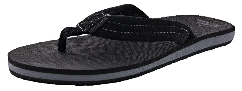 Men's sandals with a leather lining for comfortQuiksilver Men's Carver Suede Leather Sandals