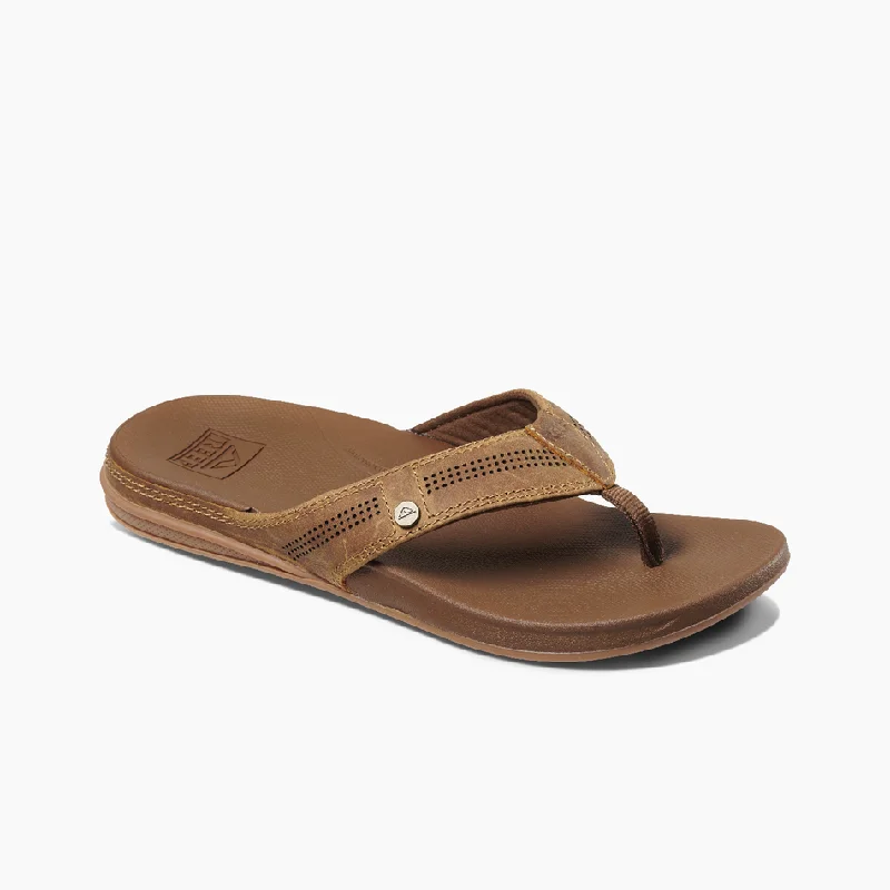 Men's sandals with a rubber sole for tractionReef Cushion Lux Sandal-Toffee
