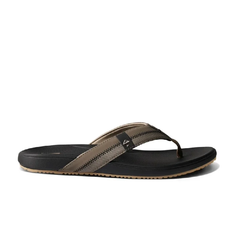 Men's sandals with a toe post designReef Men's Cushion Phantom 2.0 - Fossil/Raven