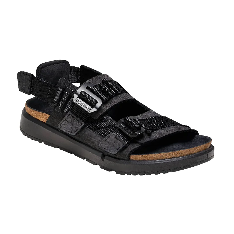 Men's sandals with a pointed toe for a stylish lookShinjuku Black Natural Leather/Textile