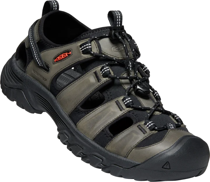 Men's sandals with a wide strap for supportKeen Targhee III Sandal Grey Black Men's