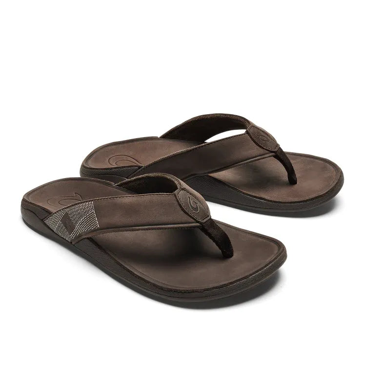 Men's sandals with a flexible sole for easy movementTuahine Men's - Dark Wood