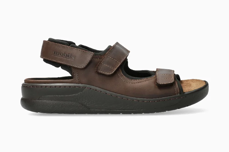 Men's sandals with a shock - absorbing insoleValden - Dark Brown