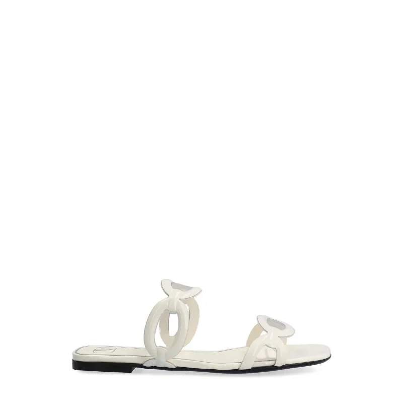 Men's sandals with a flexible sole for easy movementValentino Garavani Square Toe Slip-On Slides