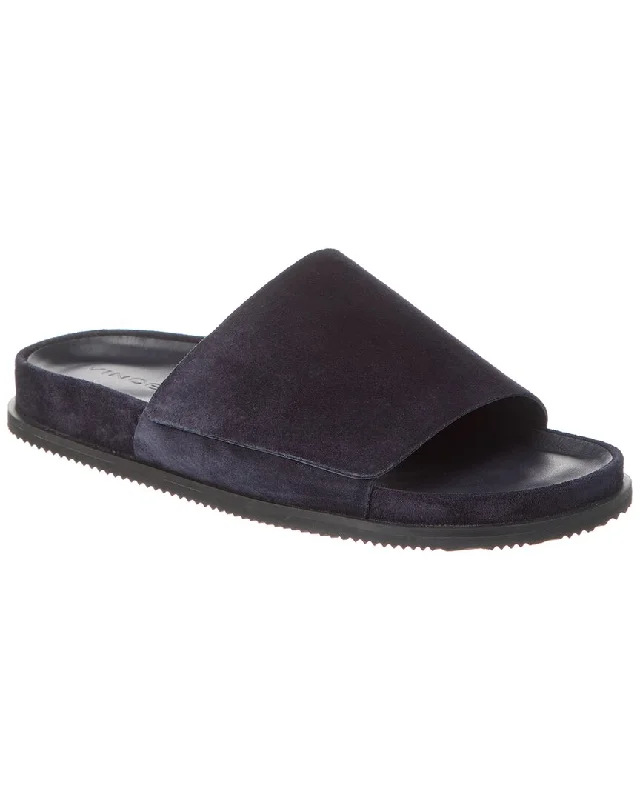 Men's sandals with a stretchy strap for a better fitVince Del Rey Suede Slide