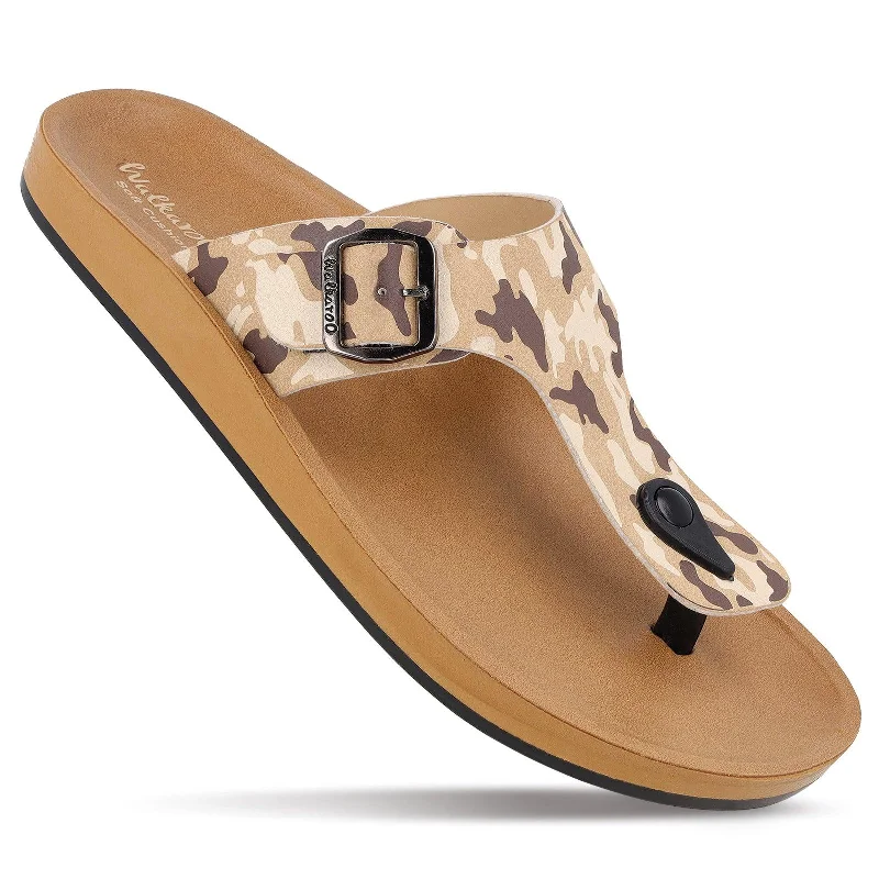 Men's sandals with a pointed toe for a stylish lookMen's Daily Wear Sandals - WE1332 Beige