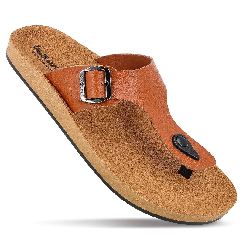 Men's sandals with a stretchy strap for a better fitMen's Daily Wear Sandals - WE1332 Tan