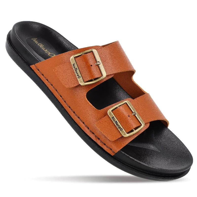 Men's sandals with a stretchy strap for a better fitMen's Daily Wear Comfort Sandals - WE1337 Tan