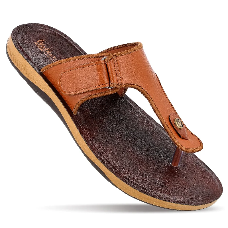 Men's sandals with a rubber sole for tractionMen's Daily Wear Sandals- WE1342 Brown