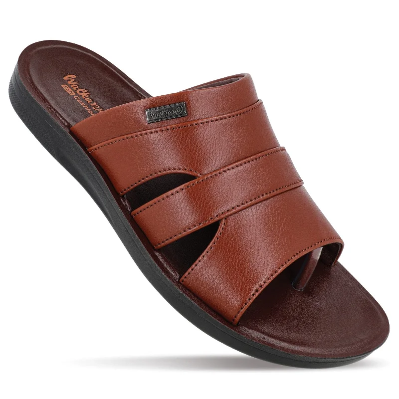 Men's sandals with a toe post designMen's Daily Wear Comfort Sandals - WE1329 B Brown