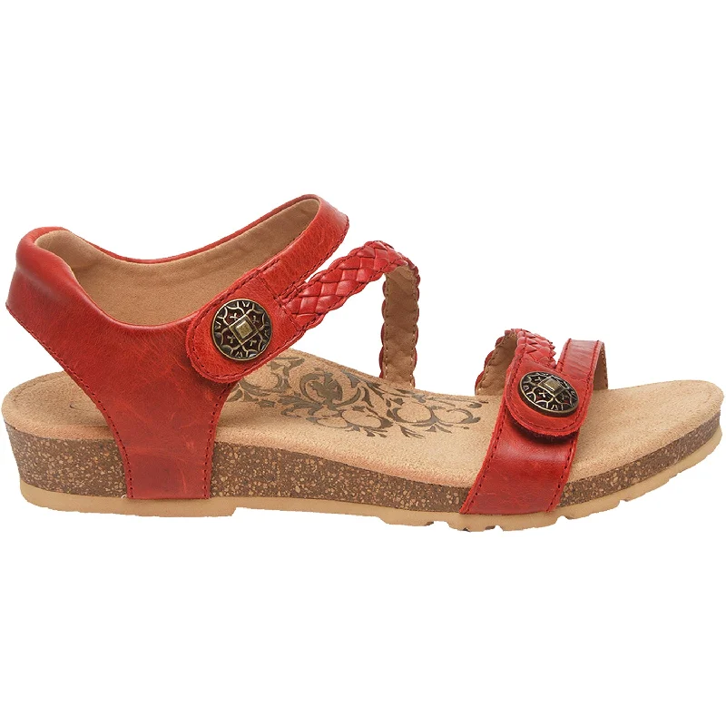 Men's sandals with a shock - absorbing insoleWomen's Aetrex Jillian Red Leather