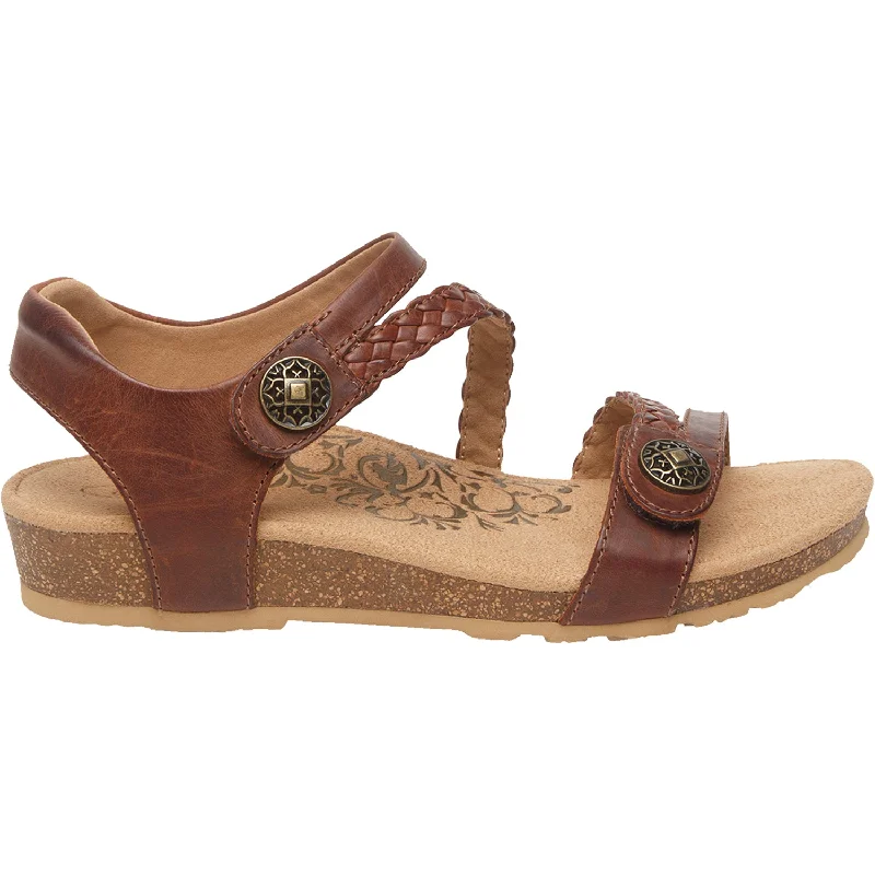 Men's sandals with a durable outer soleWomen's Aetrex Jillian Walnut Leather