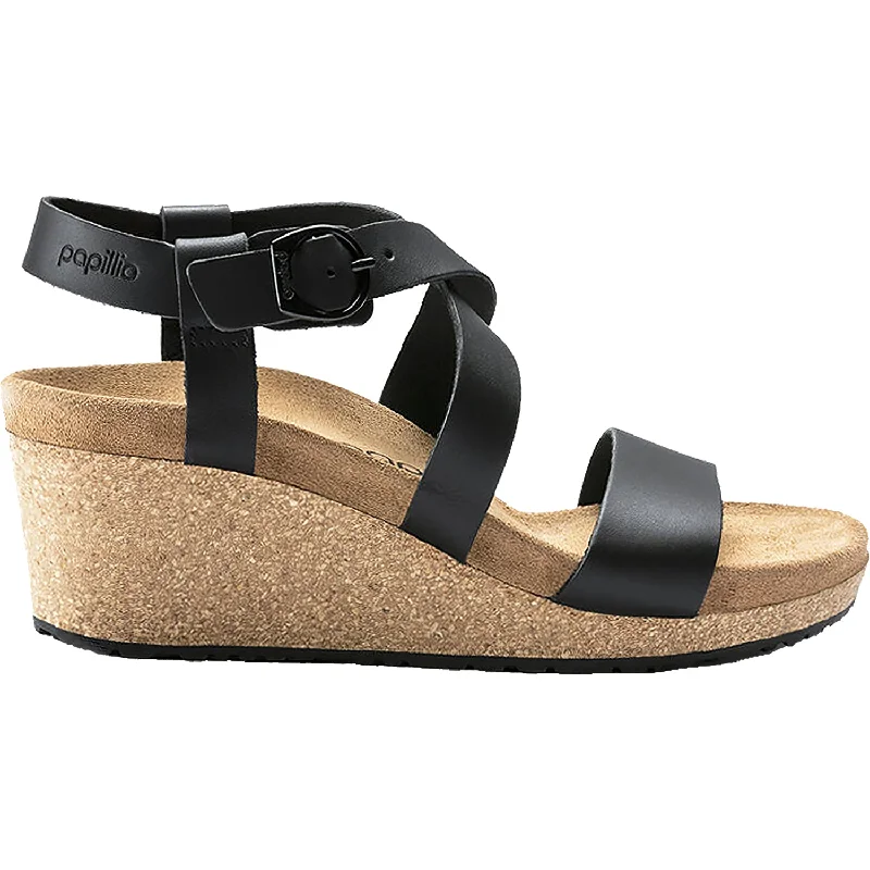 Men's sandals with a rubber sole for tractionWomen's Birkenstock Papillio Sibyl Black Leather