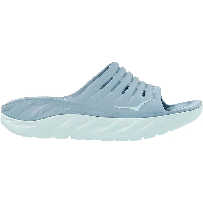 Flip - flop style men's sandals for beach wearWomen's Hoka Ora Recovery Slide Blue Fog/Blue Glass EVA