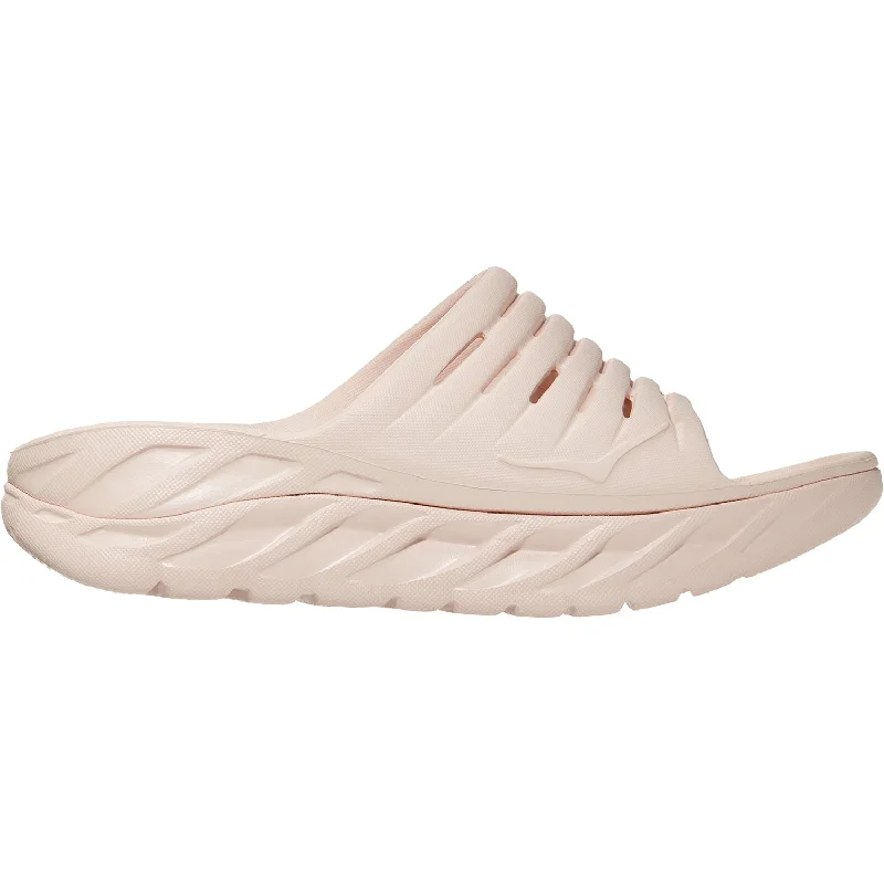 Men's sandals with a stretchy strap for a better fitWomen's Hoka One One Ora Recovery Slide Silver Peony EVA