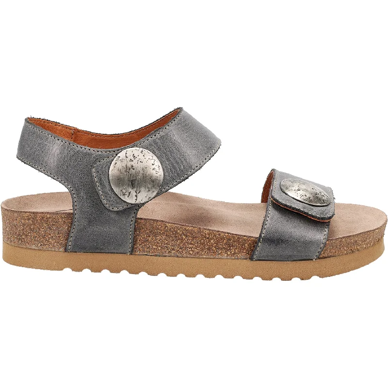 Men's leather sandals with an adjustable strapWomen's Taos Luckie Steel Leather