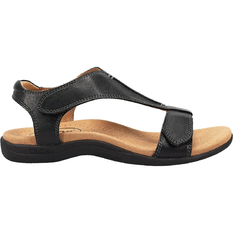 Men's sandals with a buckle closureWomen's Taos The Show Black Leather
