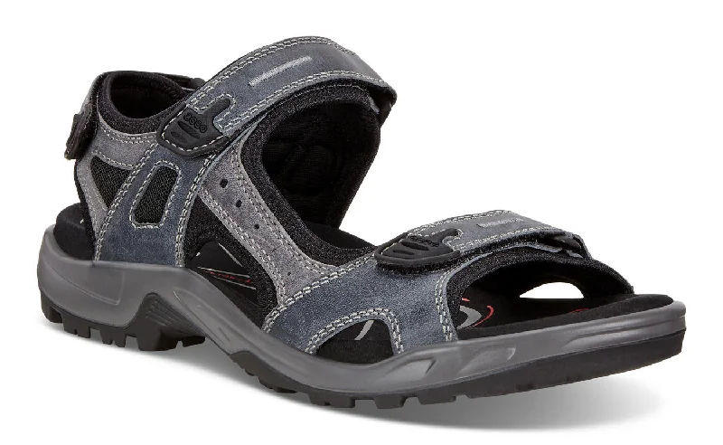 Men's leather sandals with an adjustable strapEcco Yucatan Sandal Marine Blue
