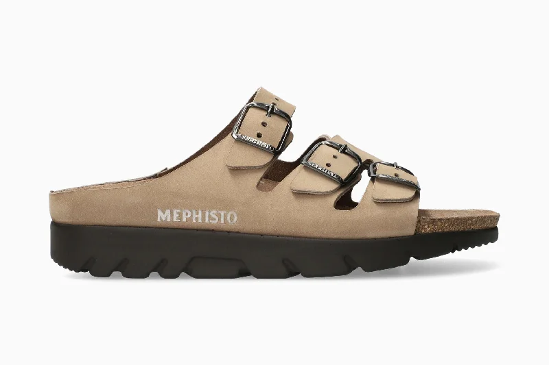Men's sandals with a padded heelZach Fit. - Light Taupe