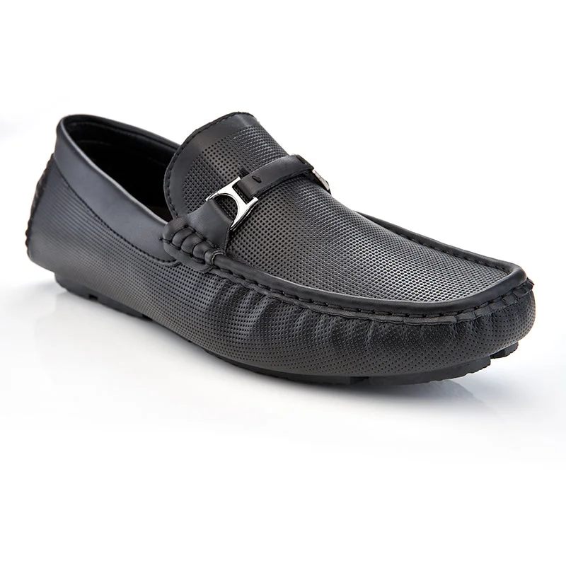 Men's loafers with a leather lacing system90001
