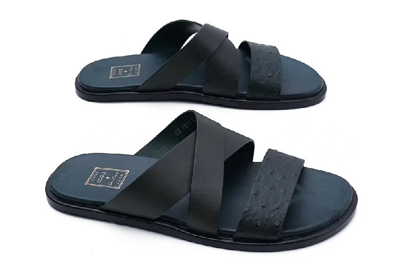 Men's slippers with a wool blend upper for warmthLOGO 7896 GRA