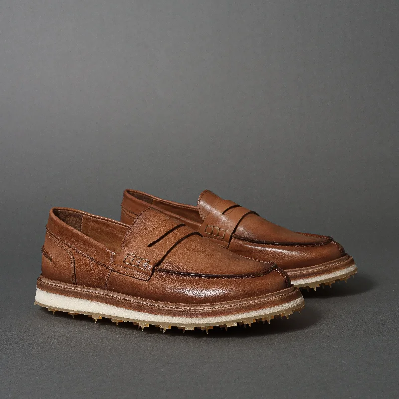 Men's loafers with a flexible sole for easy movement9805 Tan
