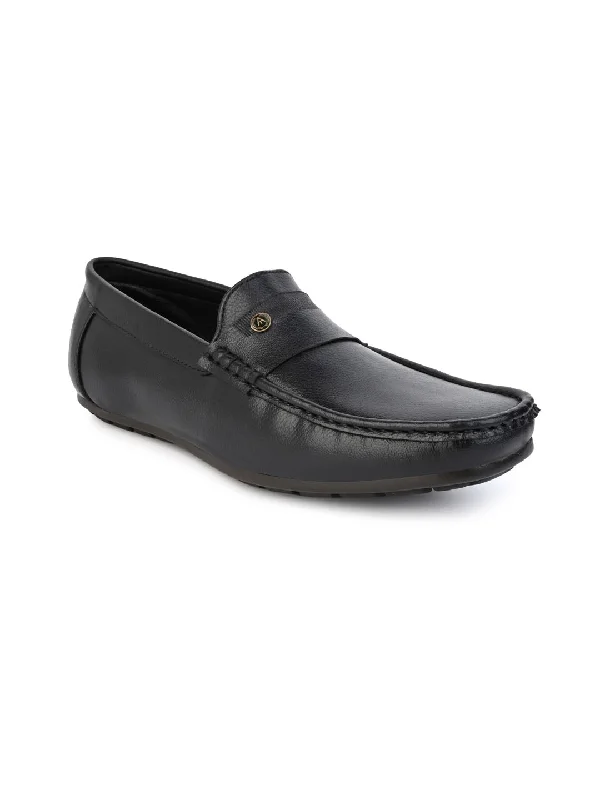 Men's loafers in a neutral color like black or brownAlberto Torresi Premium Benny Broad Fit Slip On Saddel Loafer