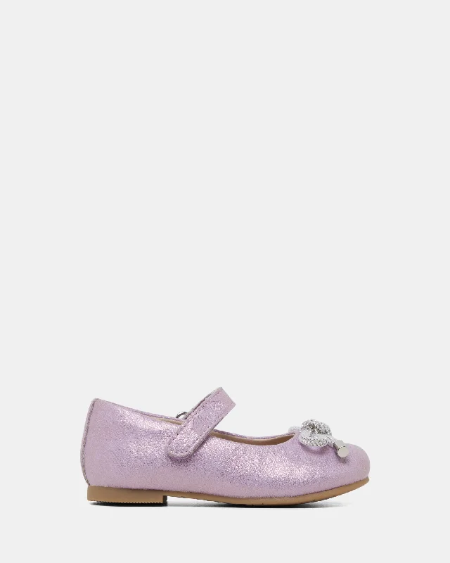 Men's loafers with a rubber sole for durabilityAmora Junior Lilac Shimmer