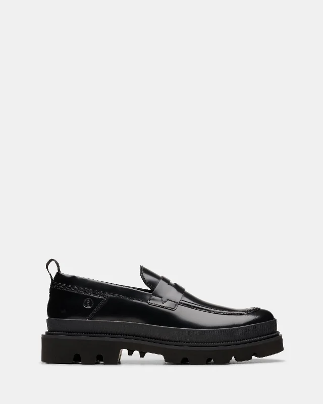 Men's loafers with a pointed toe for a stylish appearanceBadell Easy Blk Hishine Lea