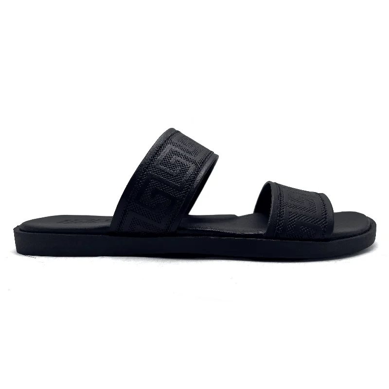 Men's plush slippers with a faux fur liningBlack Casual Slipper