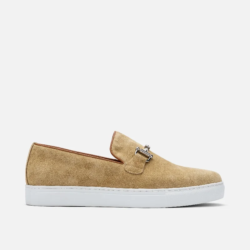Men's loafers with a removable insole for cleaningBoardwalk Sahara Suede Horse-Bit Sneakers