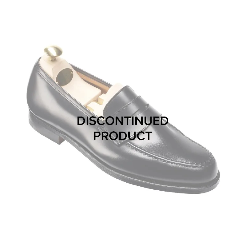 Men's leather loafers with a penny slotBoston Black Cavalry Calf