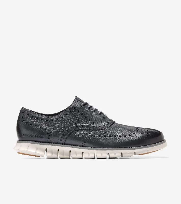 Brogue - perforated men's Oxfords for a traditional lookMen's ZERØGRAND Wingtip Oxford