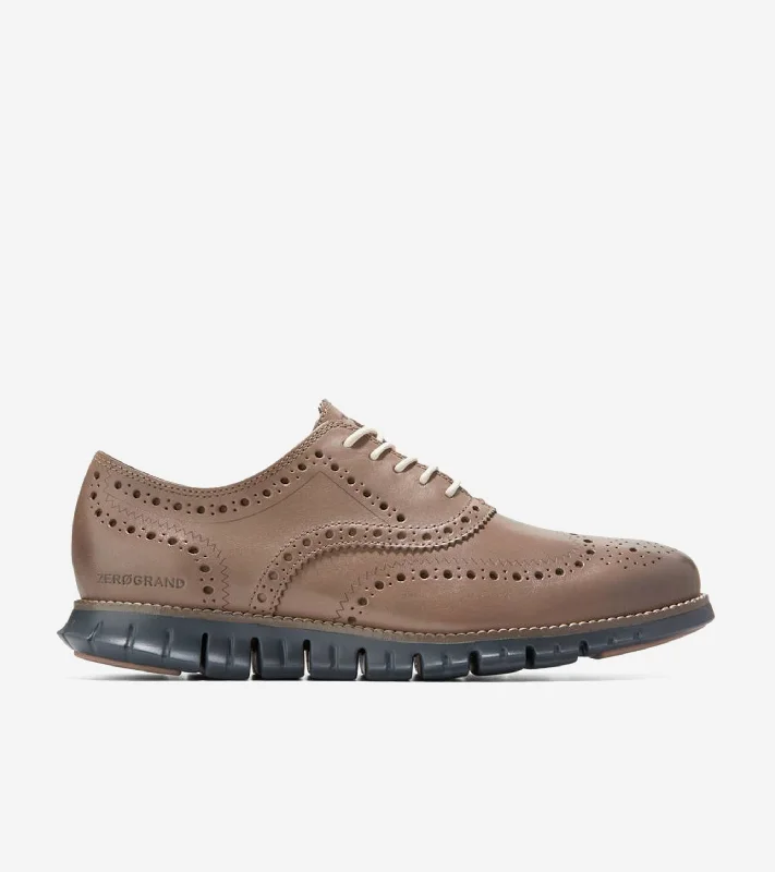 Men's Oxfords with a perforated leather strap for ventilationMen's ZERØGRAND Wingtip Oxford