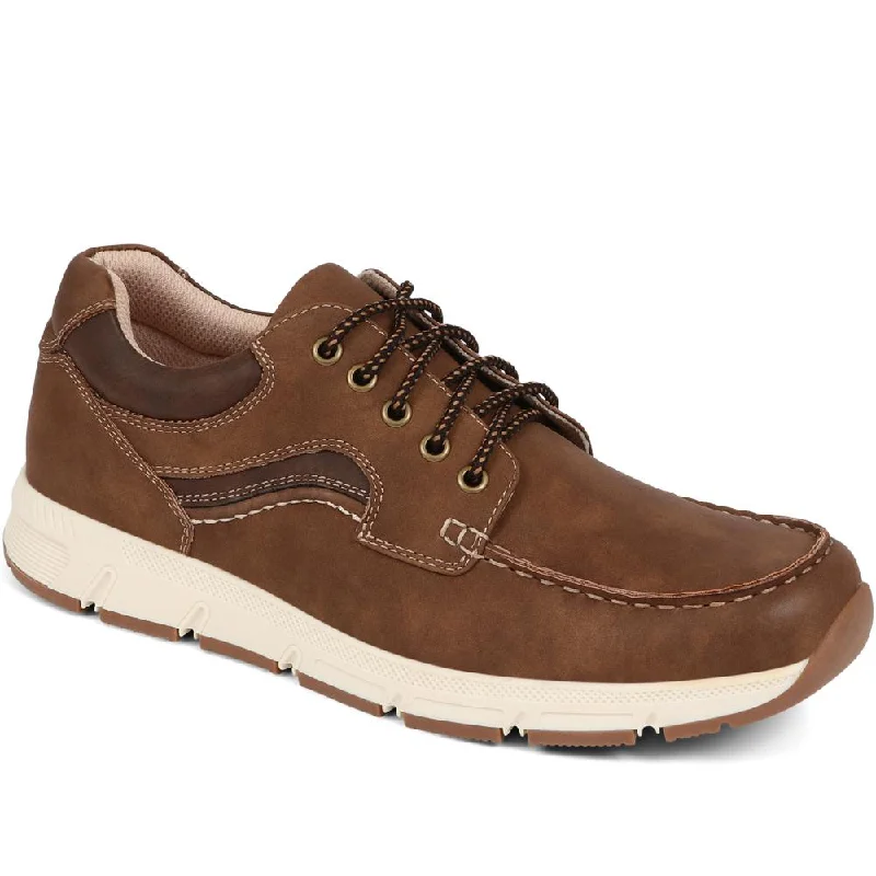 Men's casual sneakers with a mesh upperCasual Lace-Up Shoes  - WBINS39102 / 325 276
