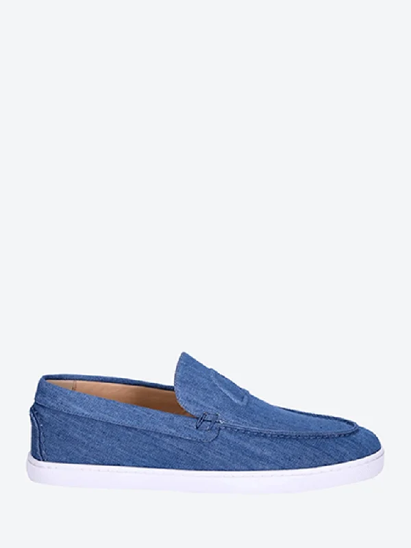 Men's loafers with a memory foam insoleVarsiboat toile denim loafers