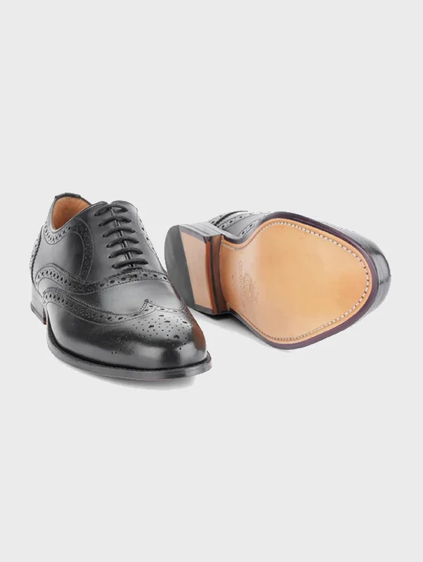 Men's Oxford shoes with a double - buckle strapNicholas Wingtip Oxford - Black