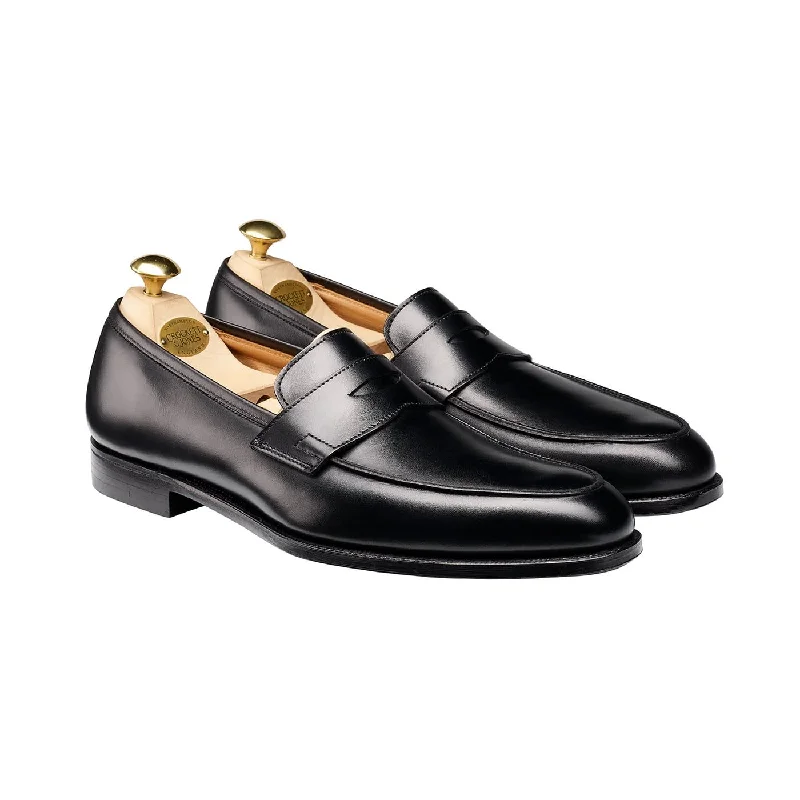 Men's loafers with a tassel front for a classic lookCrawford Black Calf