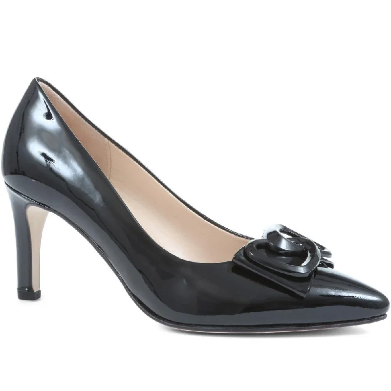 Men's casual shoes with a stretchy side panelDaniels Leather Court Shoes - GAB36540 / 323 034