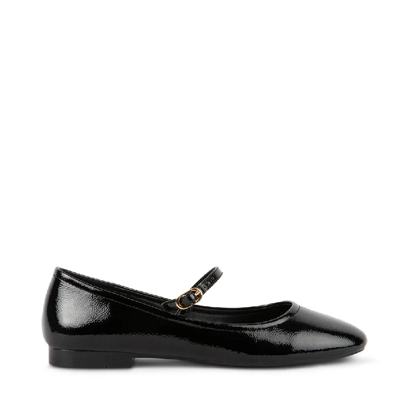 Men's loafers with a low - heeled designDANSEUR BLACK PATENT
